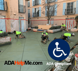 ADA Concrete Courtyard