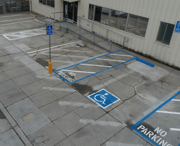 ADA Compliant Van Accessible Parking Space