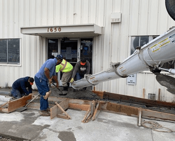 In Progress: Installing ADA Concrete