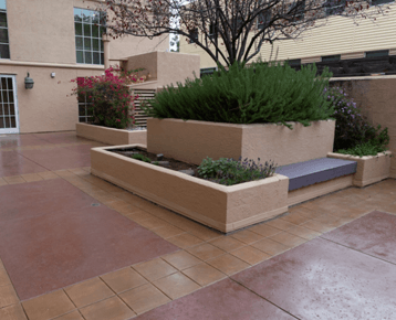 Courtyard 5: New ADA Compliant Concrete, Recreate Color & Pattern
