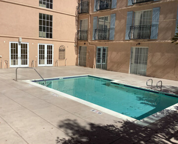 Courtyard 1: New ADA Compliant Pool Area